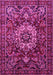 Machine Washable Persian Pink Traditional Rug, wshtr1874pnk