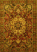 Machine Washable Persian Yellow Traditional Rug, wshtr1874yw