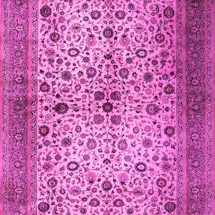 Machine Washable Persian Pink Traditional Rug, wshtr1875pnk