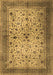 Machine Washable Persian Brown Traditional Rug, wshtr1875brn