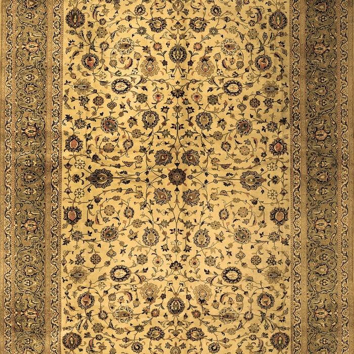 Machine Washable Persian Brown Traditional Rug, wshtr1875brn