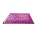 Sideview of Machine Washable Persian Pink Traditional Rug, wshtr1875pnk