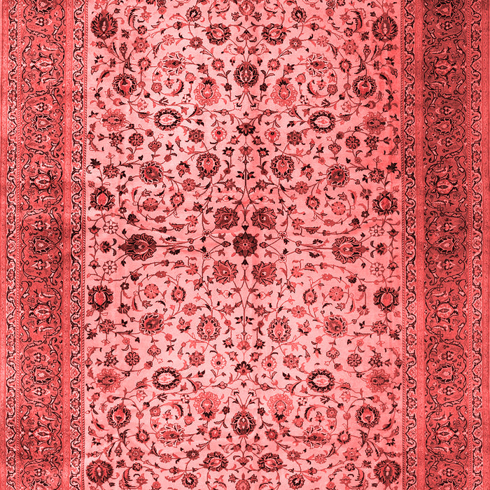 Machine Washable Persian Red Traditional Rug, wshtr1875red