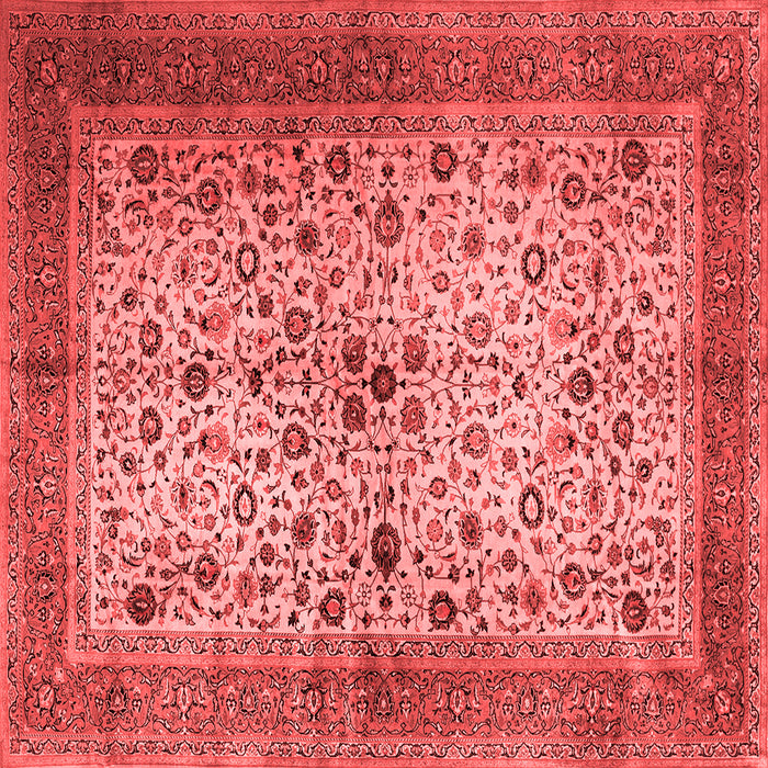 Machine Washable Persian Red Traditional Rug, wshtr1875red
