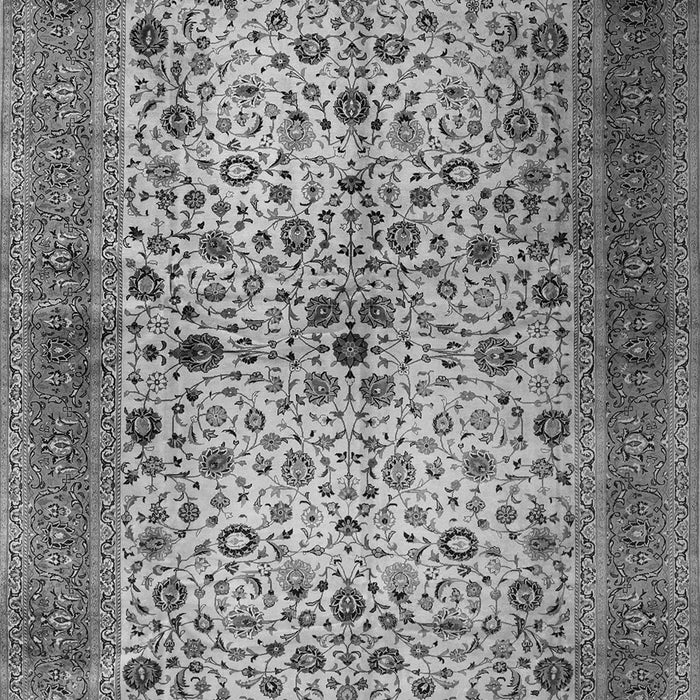 Serging Thickness of Machine Washable Persian Gray Traditional Rug, wshtr1875gry