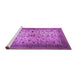 Sideview of Machine Washable Persian Purple Traditional Area Rugs, wshtr1875pur