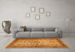 Machine Washable Persian Orange Traditional Area Rugs in a Living Room, wshtr1875org