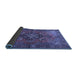 Sideview of Persian Blue Traditional Rug, tr1876blu