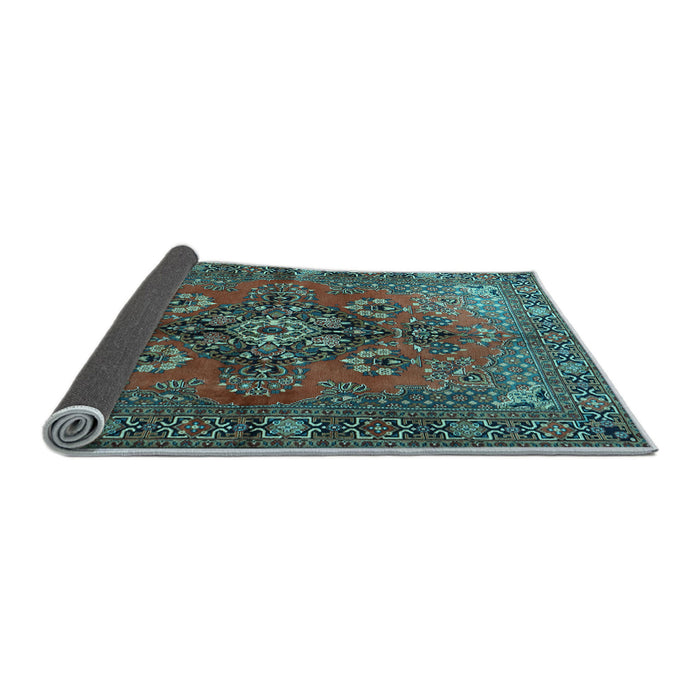 Sideview of Persian Light Blue Traditional Rug, tr1876lblu