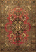 Machine Washable Persian Brown Traditional Rug, wshtr1876brn