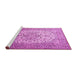 Sideview of Machine Washable Persian Pink Traditional Rug, wshtr1877pnk