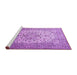 Sideview of Machine Washable Persian Purple Traditional Area Rugs, wshtr1877pur