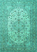 Persian Turquoise Traditional Rug, tr1877turq