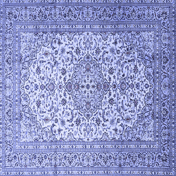 Square Persian Blue Traditional Rug, tr1877blu