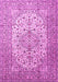 Machine Washable Persian Pink Traditional Rug, wshtr1877pnk