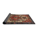 Sideview of Traditional Dark Almond Brown Persian Rug, tr1878