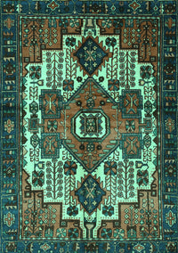 Persian Turquoise Traditional Rug, tr1878turq