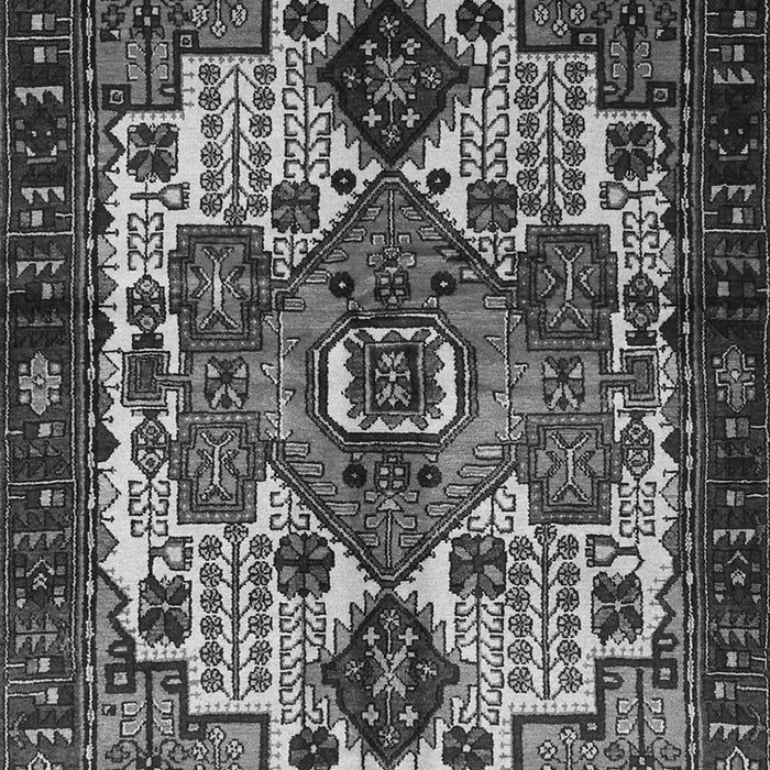 Serging Thickness of Machine Washable Persian Gray Traditional Rug, wshtr1878gry