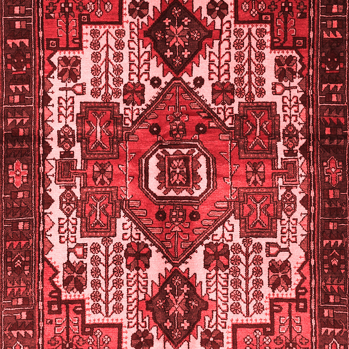 Machine Washable Persian Red Traditional Rug, wshtr1878red