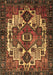 Machine Washable Persian Brown Traditional Rug, wshtr1878brn