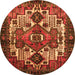 Machine Washable Persian Orange Traditional Area Rugs, wshtr1878org