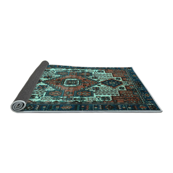 Sideview of Persian Light Blue Traditional Rug, tr1878lblu