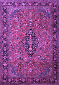 Medallion Purple Traditional Rug, tr1879pur