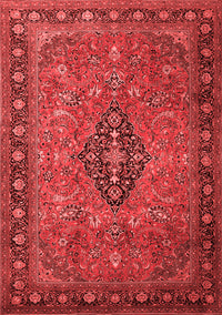 Medallion Red Traditional Rug, tr1879red