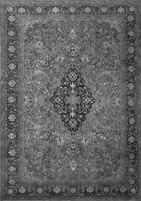 Medallion Gray Traditional Rug, tr1879gry