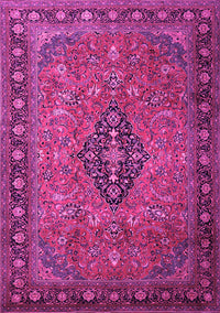 Medallion Pink Traditional Rug, tr1879pnk