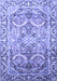 Machine Washable Persian Blue Traditional Rug, wshtr187blu