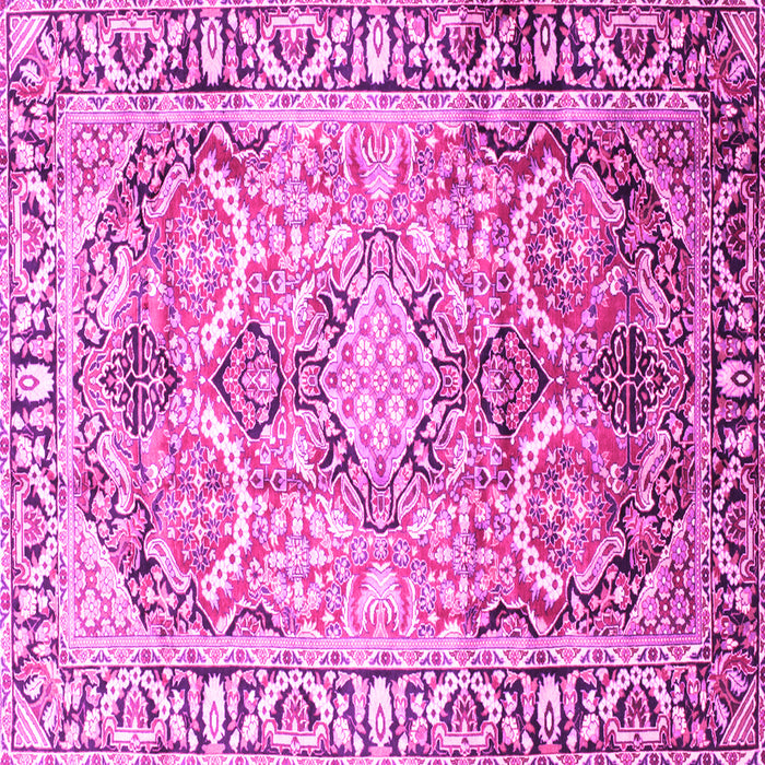 Square Persian Pink Traditional Rug, tr187pnk