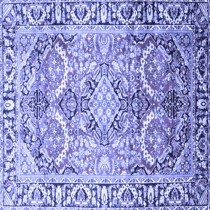 Square Persian Blue Traditional Rug, tr187blu