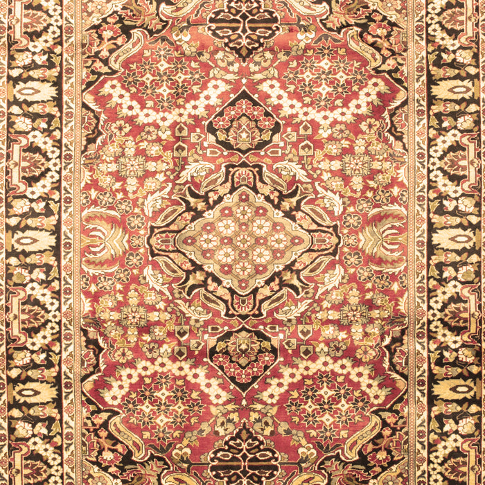 Machine Washable Persian Brown Traditional Rug, wshtr187brn