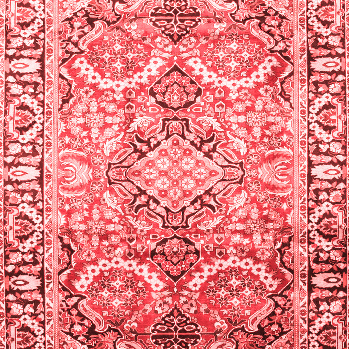 Machine Washable Persian Red Traditional Rug, wshtr187red