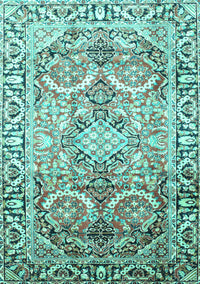 Persian Turquoise Traditional Rug, tr187turq