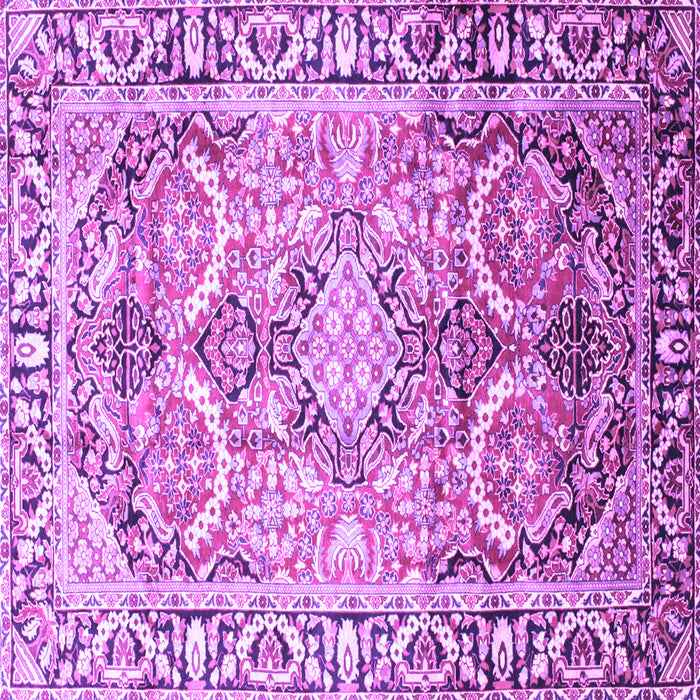 Square Persian Purple Traditional Rug, tr187pur