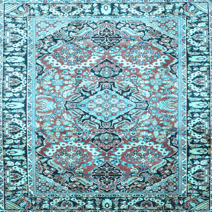 Square Persian Light Blue Traditional Rug, tr187lblu