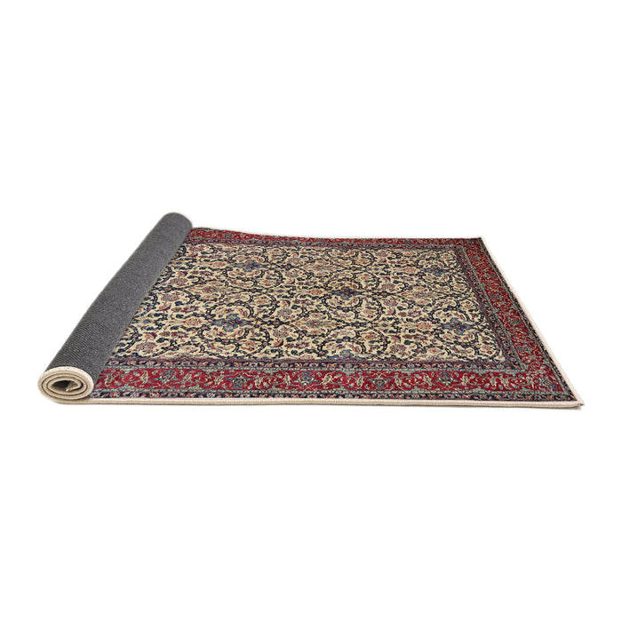 Sideview of Traditional Light French Beige Brown Persian Rug, tr1880