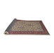 Sideview of Traditional Light French Beige Brown Persian Rug, tr1880
