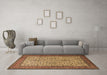 Machine Washable Persian Brown Traditional Rug in a Living Room,, wshtr1880brn