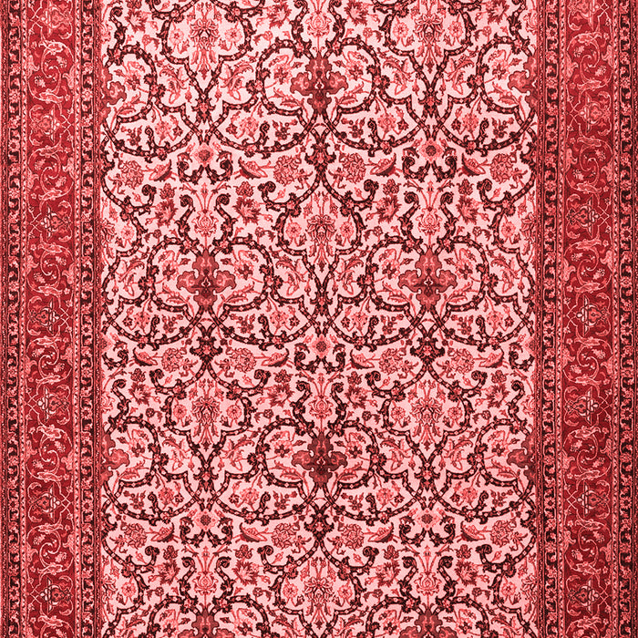 Machine Washable Persian Red Traditional Rug, wshtr1880red