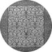 Machine Washable Persian Gray Traditional Rug, wshtr1880gry