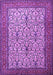 Machine Washable Persian Purple Traditional Area Rugs, wshtr1880pur