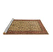 Sideview of Machine Washable Persian Brown Traditional Rug, wshtr1880brn