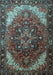 Machine Washable Persian Light Blue Traditional Rug, wshtr1881lblu