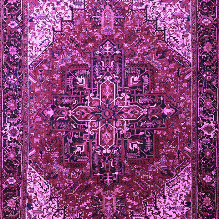 Machine Washable Persian Purple Traditional Area Rugs, wshtr1881pur