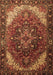 Machine Washable Persian Brown Traditional Rug, wshtr1881brn