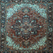 Square Persian Light Blue Traditional Rug, tr1881lblu