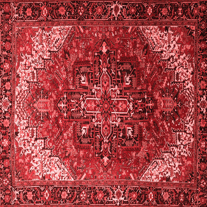 Machine Washable Persian Red Traditional Rug, wshtr1881red